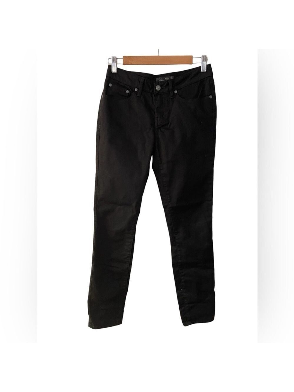 Prana Women’s Black Denim Jeans Straight Leg Casual Pockets Size: 6/28